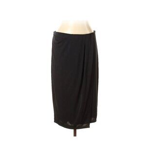 Robert Rodriguez Black Casual Faux Wrap Skirt Size Large